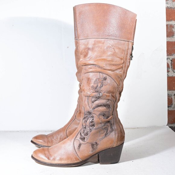 Siren by Mark Nason Knee High Boots in Tan - 6.5 - Picture 7 of 8